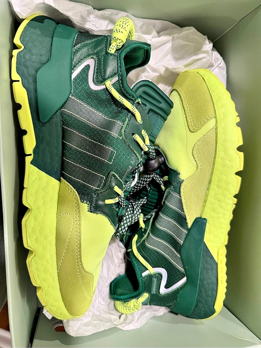Adidas Ivy Park NITEJOGGER Green & Yellow